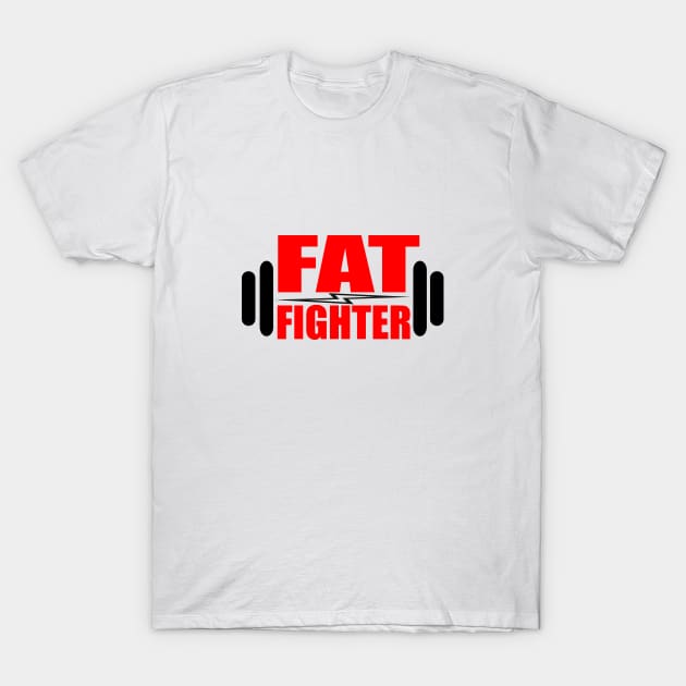 Fat Fighter T-Shirt by Vooble